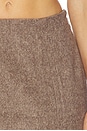 view 6 of 6 Sidonia Midi Skirt in Herringbone Taupe