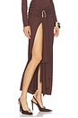 view 2 of 6 Nia Maxi Skirt in Chocolate Brown