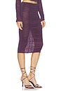 view 2 of 6 Nayeli Midi Skirt in Plum