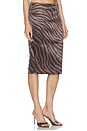 view 2 of 6 FALDA SELENA in Brown Zebra