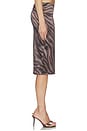 view 3 of 6 FALDA SELENA in Brown Zebra
