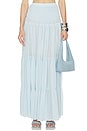 view 1 of 6 Yara Maxi Skirt in Light Blue
