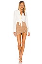 view 4 of 4 Galena Mini Skirt in Nude
