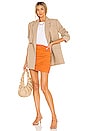 view 4 of 4 Tais Mini Skirt in Sunset Orange