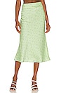 view 1 of 5 Gysele Midi Skirt in Sage Delilah