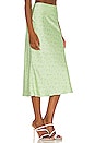 view 2 of 5 Gysele Midi Skirt in Sage Delilah