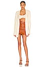 view 4 of 4 Cami Leather Skirt in Chestnut Brown