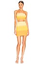 view 4 of 4 Avalon Knit Mini Skirt in Yellow Ombre