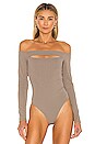 view 2 of 6 Novia Bodysuit in Taupe