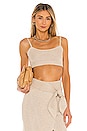 view 1 of 4 Mimmi Cropped Tank in Toffee