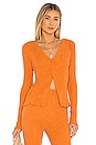 view 1 of 4 Tais Long Sleeve Top in Sunset Orange