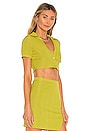 view 2 of 4 CHEMISE CROPPED BENNIE in Yellow Green