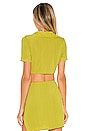 view 3 of 4 CHEMISE CROPPED BENNIE in Yellow Green