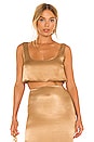 view 1 of 4 Selina Crop Top in Toffee