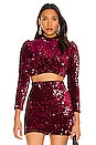 view 1 of 5 Edna Top in Burgundy