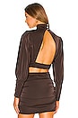 view 1 of 4 Kristen Top in Chocolate Brown