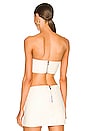 view 3 of 4 Leather Tube Top in White