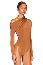 view 3 of 5 Cory Bodysuit in Chestnut Brown