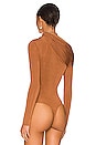 view 4 of 5 Cory Bodysuit in Chestnut Brown