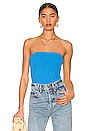 view 1 of 4 CAMILA Hazel Tube Top in Ibiza Blue