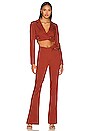 view 4 of 4 Margot Jacket Top in Dark Red