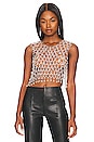 view 1 of 5 Cloe Tank in Silver Rhinestone