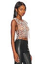 view 2 of 5 Cloe Tank in Silver Rhinestone