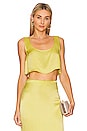 view 1 of 4 Selina Crop Top in Lime