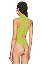 view 4 of 5 Rosalee Cut Out Bodysuit in Green