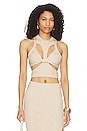 view 1 of 4 Hyda Cut Out Knit Top in Cream