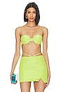 view 1 of 5 Crystal Bralette in Apple Green