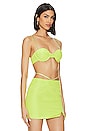 view 2 of 5 Crystal Bralette in Apple Green
