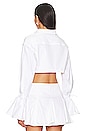 view 3 of 4 Luz Cropped Shirt in White