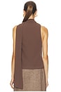 view 3 of 4 Casilda Top in Chocolate Brown