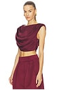 view 3 of 5 Vionetta Top in Oxblood