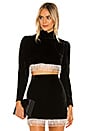 view 1 of 5 Aliah Cropped Top in Black