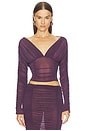 view 1 of 4 Nayeli Top in Plum