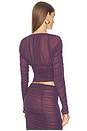 view 3 of 4 Nayeli Top in Plum