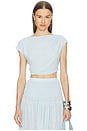 view 1 of 4 Yara Crop Top in Light Blue