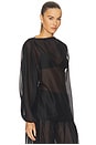 view 2 of 5 Evelia Top in Black