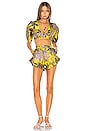 view 4 of 4 TOP CORTO KAHLO in Yellow Floral