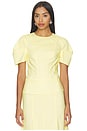 view 1 of 4 Flora Top in Butter Yellow