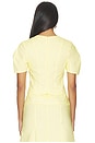 view 3 of 4 Flora Top in Butter Yellow