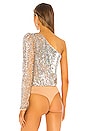 view 4 of 6 Kasia Embellished Bodysuit in Iridescent Nude