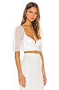 view 2 of 5 TOP CORTO SANCIA in White