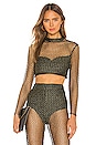 view 1 of 5 Rae Top in Black and Gold