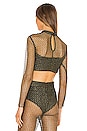view 3 of 5 Rae Top in Black and Gold