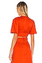 view 3 of 4 Silvia Top in Blood Orange