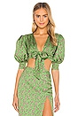 view 1 of 4 Inez Top in Green Flora