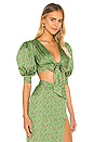view 2 of 4 Inez Top in Green Flora